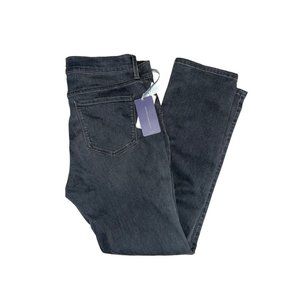 NYDJ Jeans Womens Size 10P Sheri Slim Black Five Pocket Styling Lift Tuck Pants